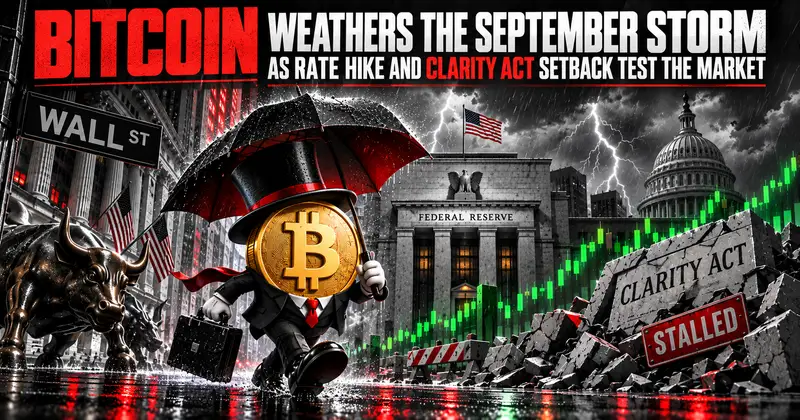 Bitcoin Weathers the September Storm as Rate Hike and CLARITY Act Setback Test the Market